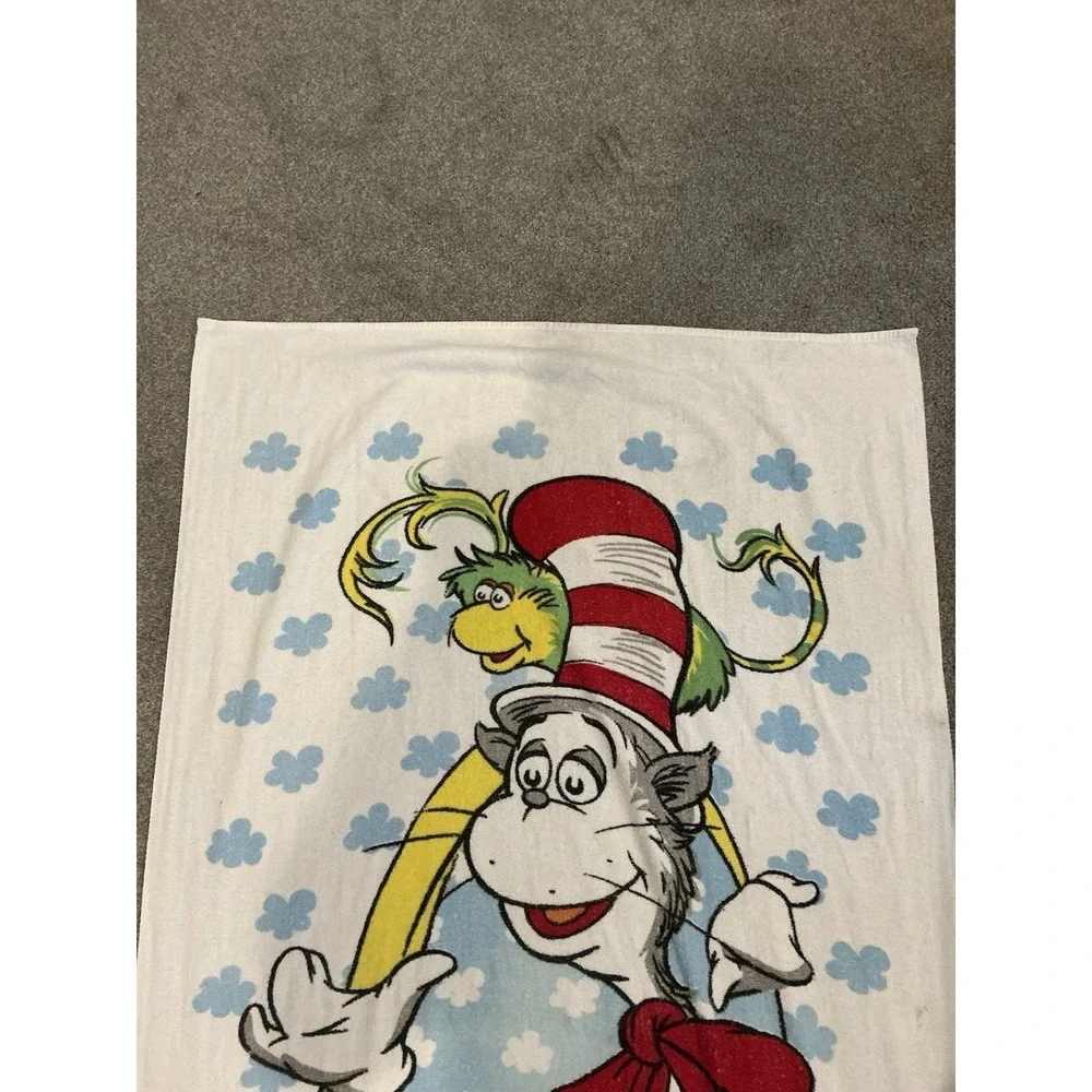Vintage Dr Seuss Cat In The Hat Towel Made USA Jay Franco
